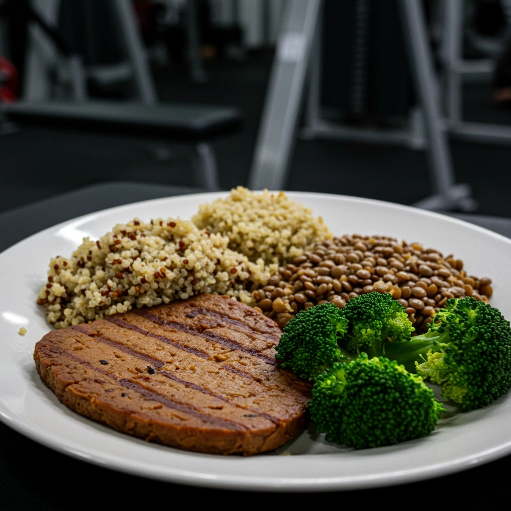 High Protein Vegan Meals – The Best Guide to Delicious Plant-Based Gains (2025) 3 150g vegan protein plate for muscle growth